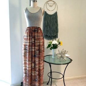 Southwestern Print Ecoté Maxi Dress